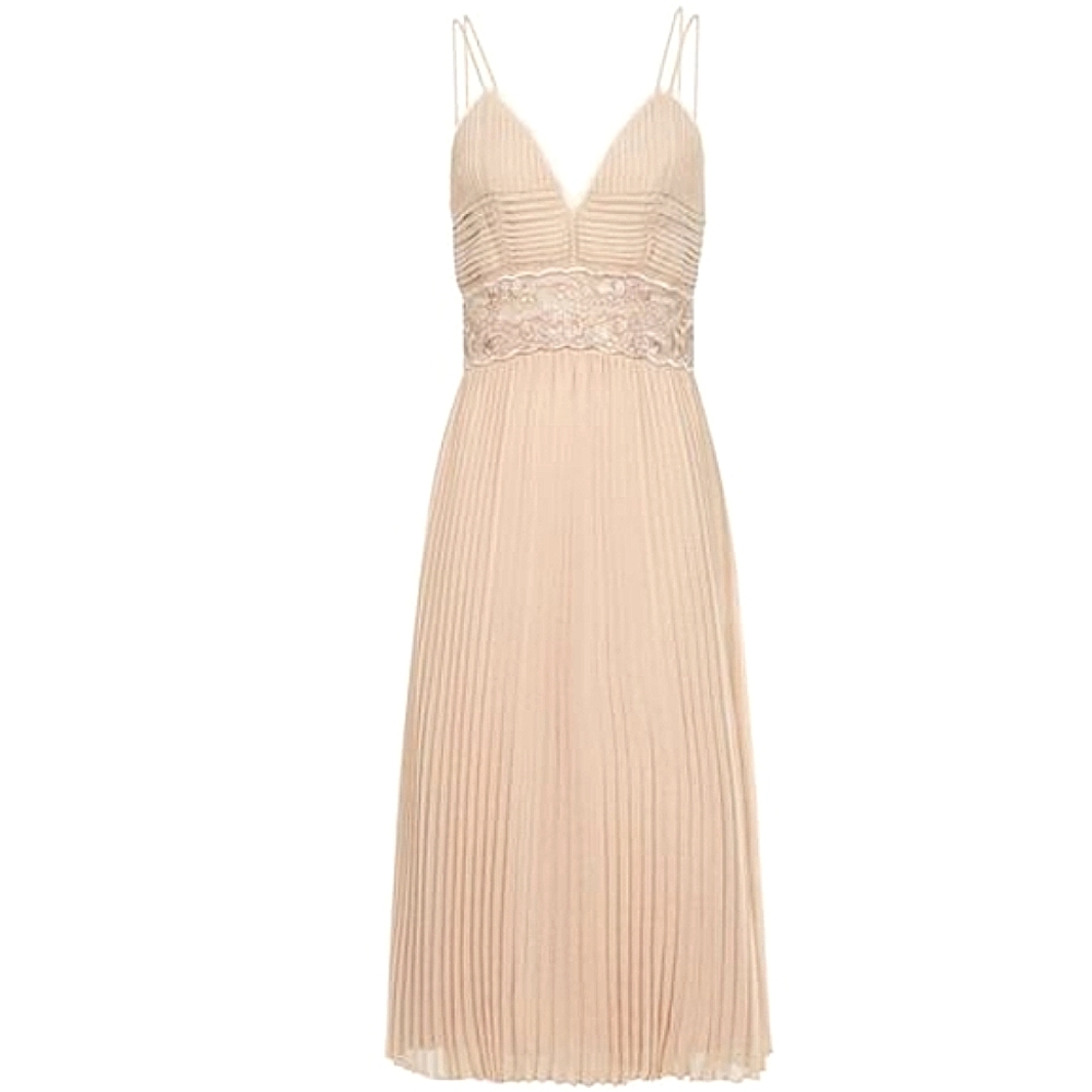 NWT REISS | $495 Emma Pleated Midi Dress - Picture 5 of 7